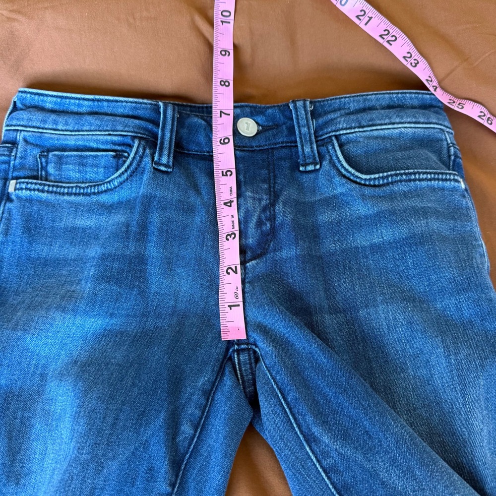 Pilcro Anthropologie Stet Flare Jeans Blue Medium Wash Denim Womens 25 Bootcut - Picture 6 of 7